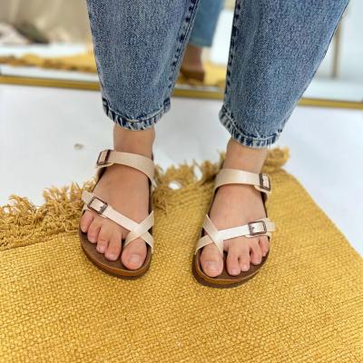Birkenstock Çapraz Bej