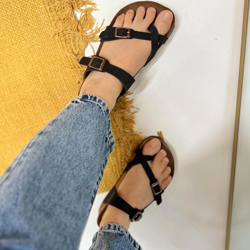 Birkenstock Çapraz Siyah