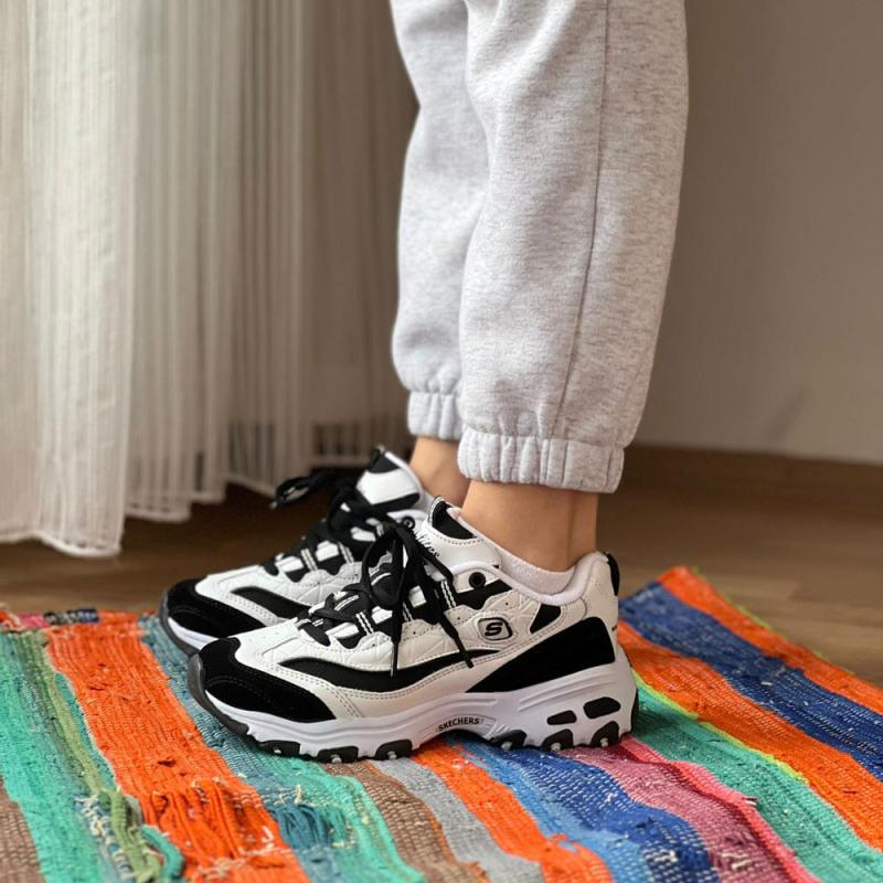 Skechers Dlites Beyaz Siyah
