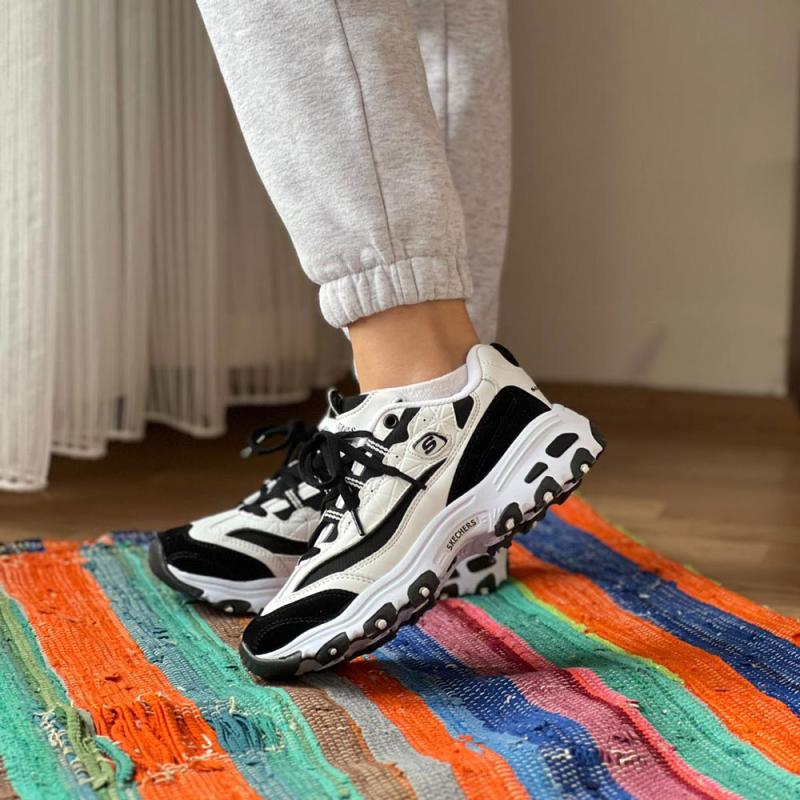 Skechers Dlites Beyaz Siyah
