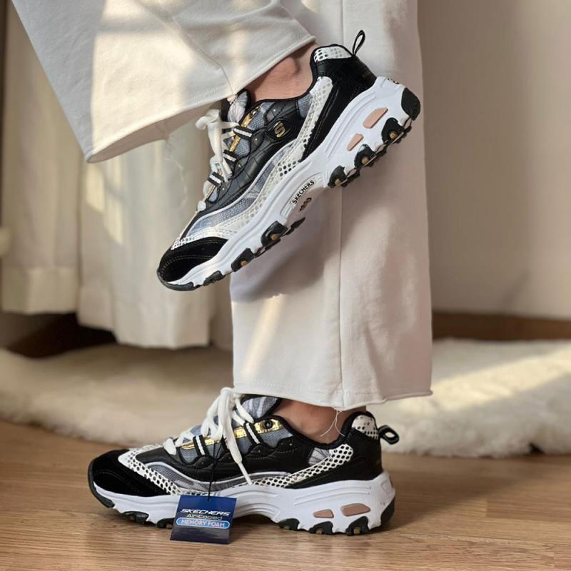 Skechers Dlites Siyah Leopar