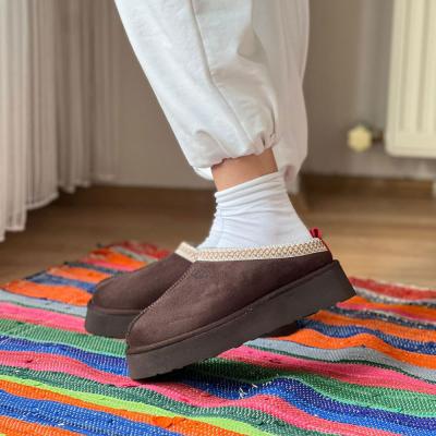 Tazz Tüylü Kadın Bot Kahverengi