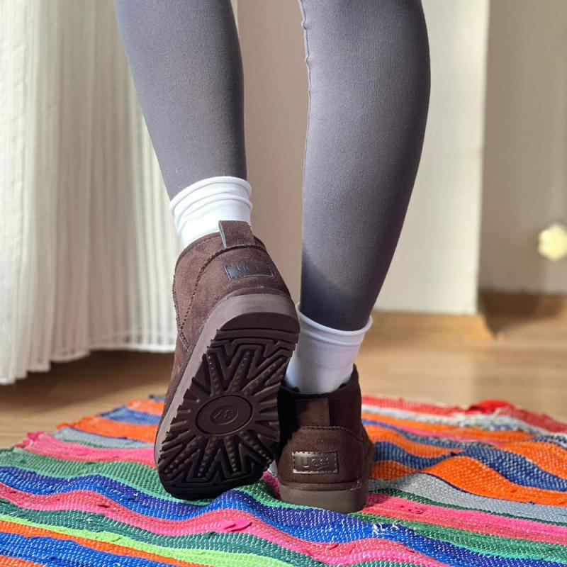 Ultra Mını Alçak Taban Bot Kahverengi