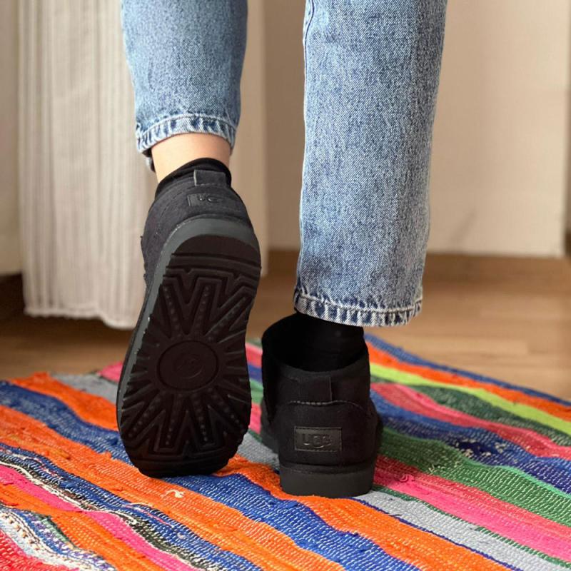 Ultra Mını Alçak Taban Bot Siyah